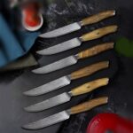 Steakmesser Set 6 teilig Damast