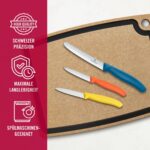 Victorinox Swiss Classic Gemüsemesser Set gelb, orange, hellblau (3tlg, gerade/Wellen) – Bild 6