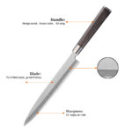 Damast Yanagiba Messer – Bild 2