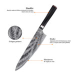 Damast Tranchiermesser – Bild 2