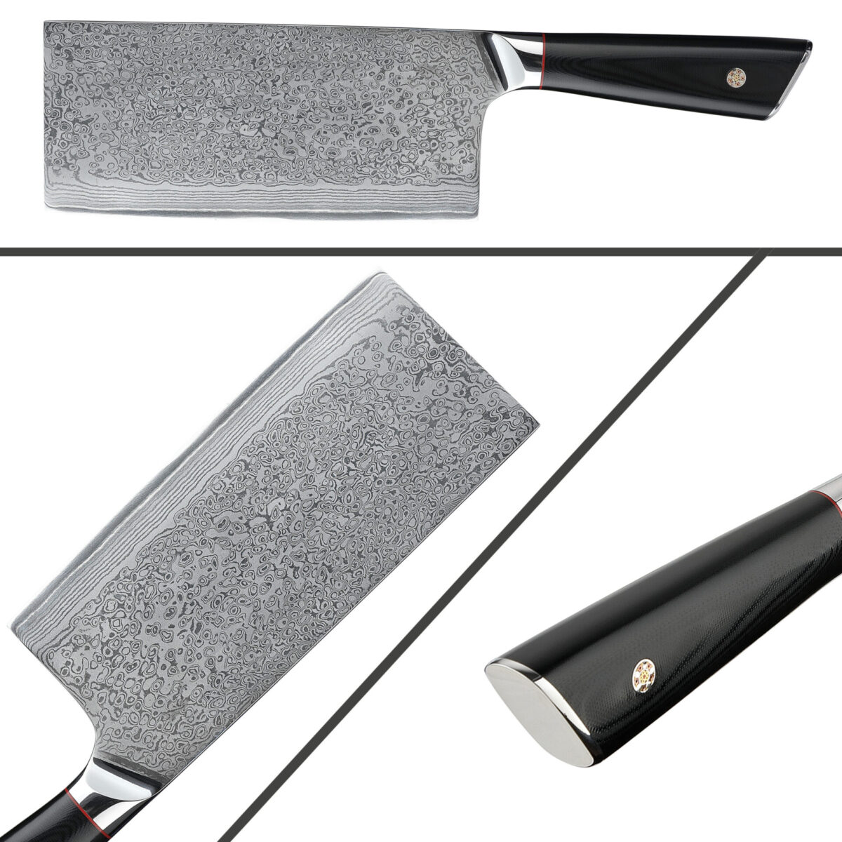 Damast Hackmesser – Bild 3