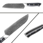 Damast Santokumesser Nietengriff – Bild 3