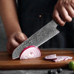 Damast Santokumesser – Bild 5