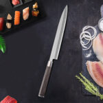 Damast Yanagiba Messer – Bild 5