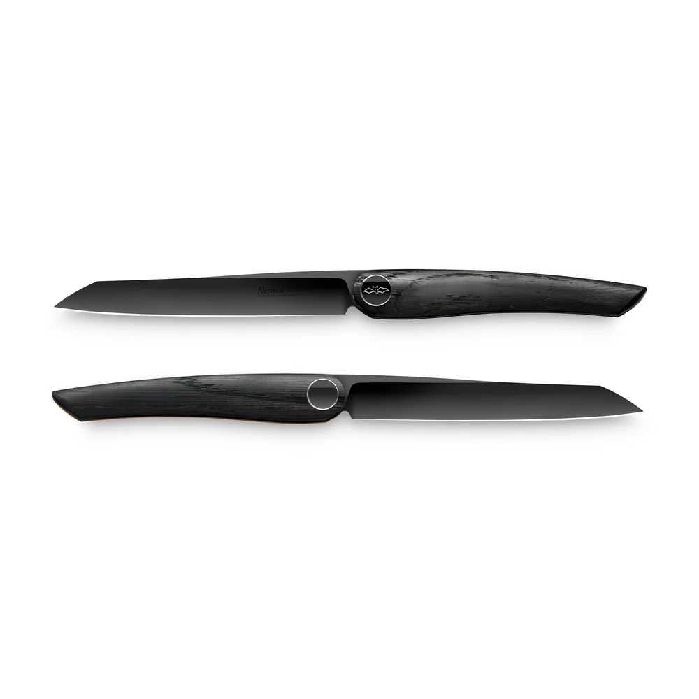 nesmuk_JANUS_steakmesser_mooreiche_1000x Nesmuk Janus Steakmesser 2er-Set - Mooreiche – Bild 1