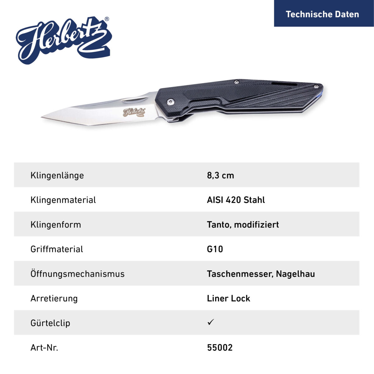 Herbertz Taschenmesser G10 – Bild 6