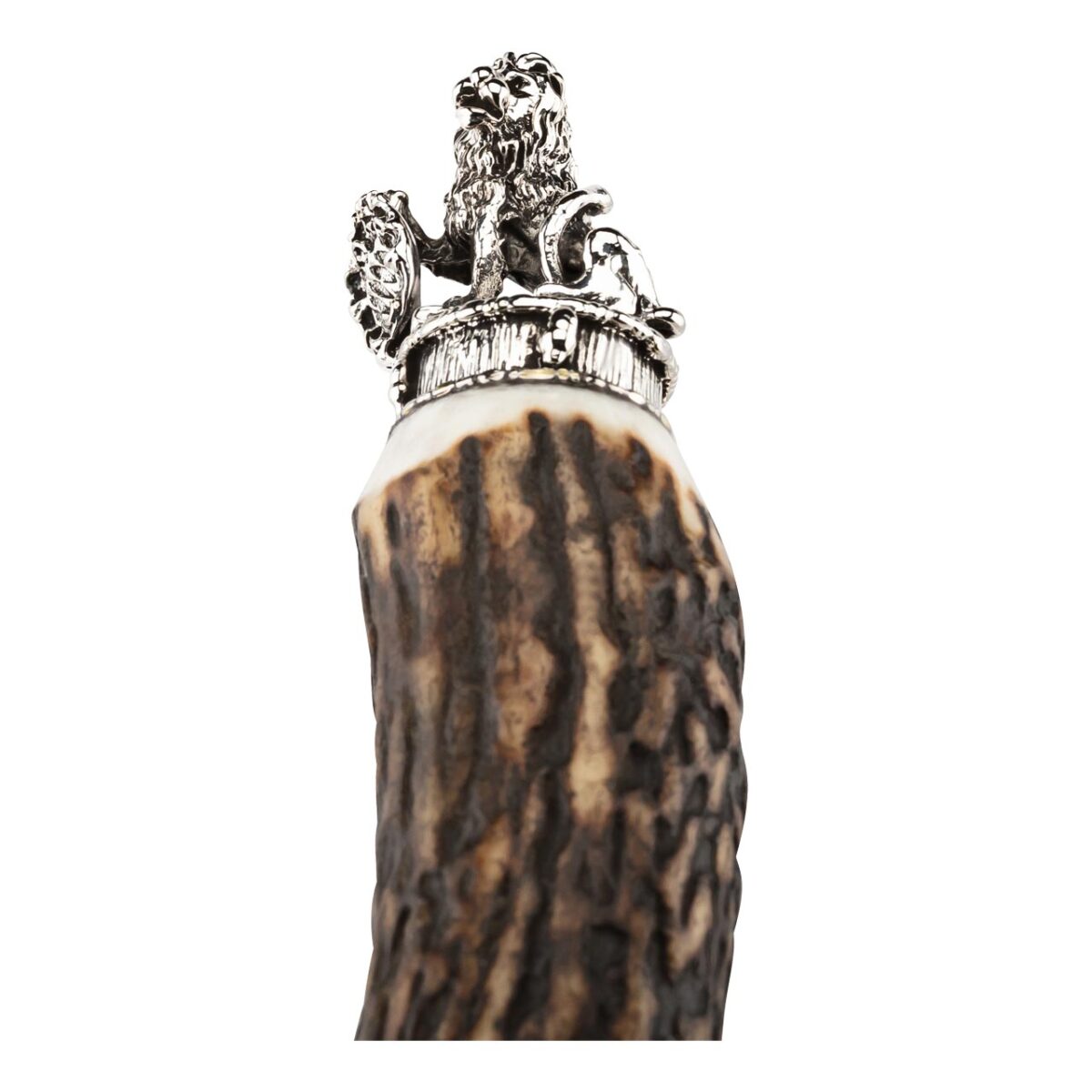 Hartkopf-Solingen Stilett-Messer Hirschhorn Bayerische Löwe – Bild 3