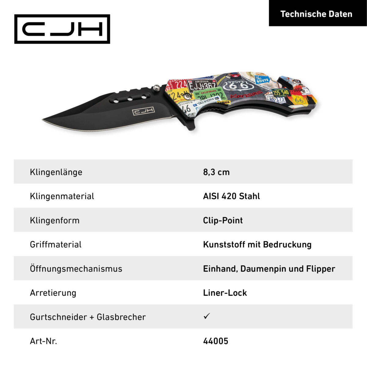 CJH Rettungsmesser Route 66 – Bild 3