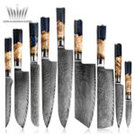 Damascus Wabengriff Messer – Bild 6