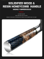 Damascus Wabengriff Messer – Bild 2