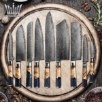 Damascus Wabengriff Messer