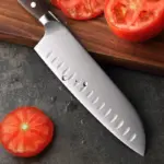 Hezhen Xinzuo Santoku Kochmesser, 18cm – Bild 3