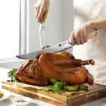 Hezhen Xinzuo Damast Tranchiermesser, 25cm – Bild 2