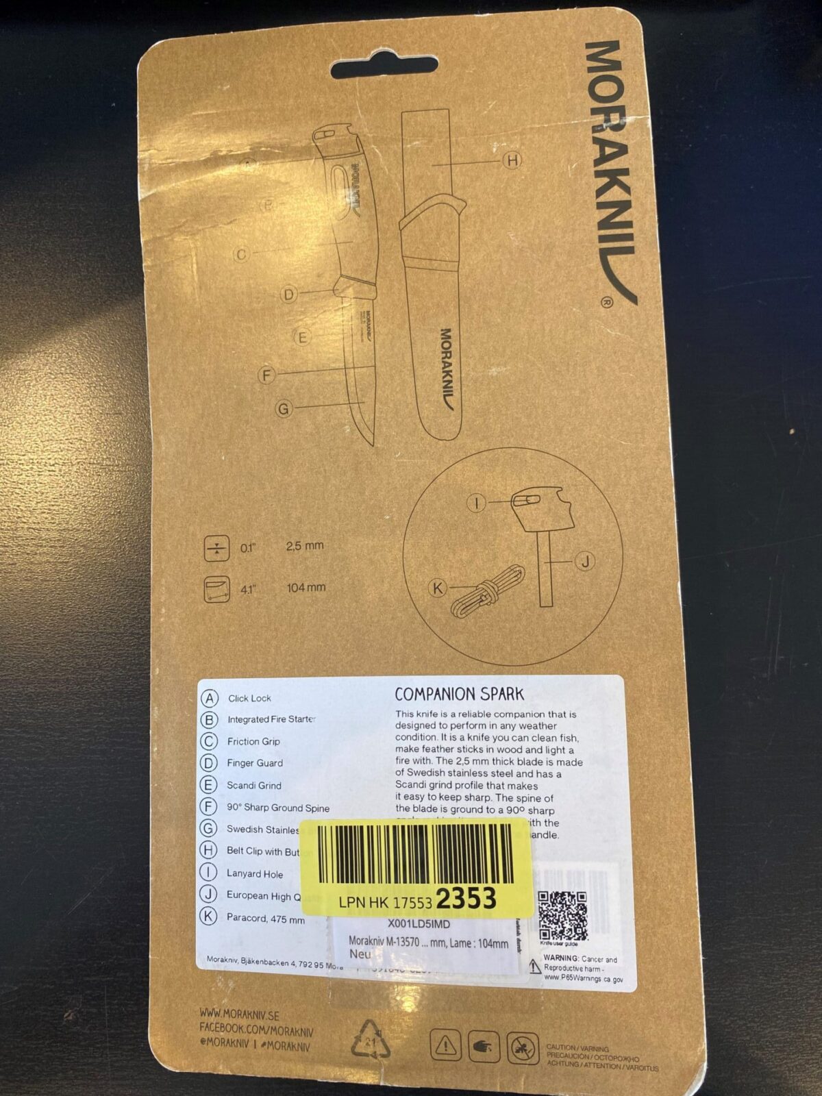 Mora Companion Spark green, B-Ware – Bild 2