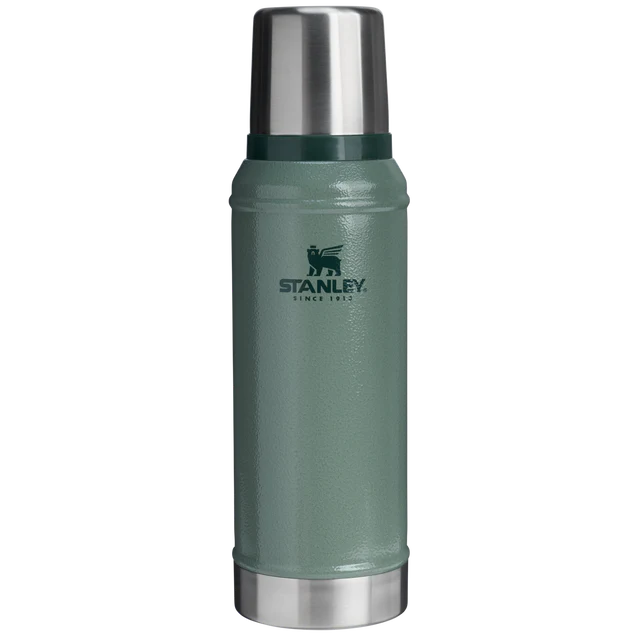 Web_PNG_Square-TheClassicLegendaryVacuumBottle1QT-HammertoneGreen-Front Stanley Classic Legendary Bottle 0,94L - Hammertone Green- Thermoskanne – Bild 1